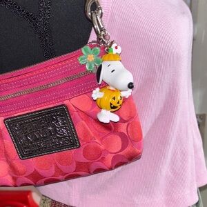 Snoopy Pumpkin Halloween Keychain